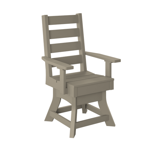 Coastal Swivel Dining Chair-Regular