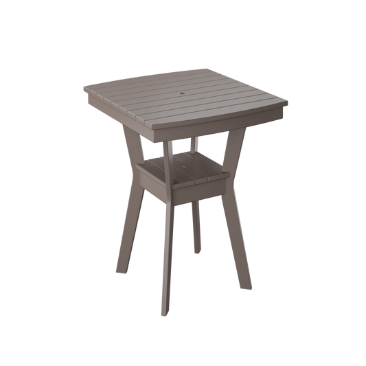 A square Chat Table with bar height, featuring a simple design with four legs.