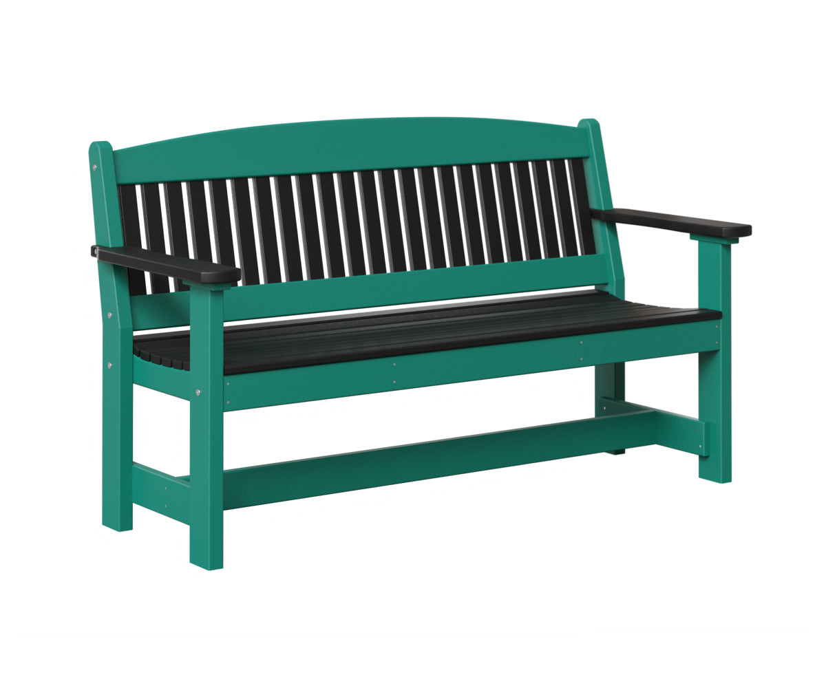 AC79-5ft-Garden-Bench-Black-Aruba-Blue