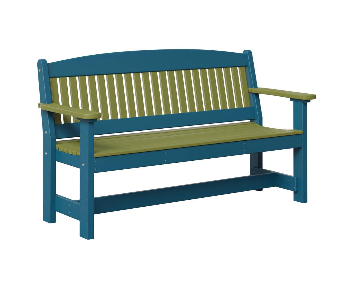 AC79-5ft-Garden-Bench-Lime-Green-Blue