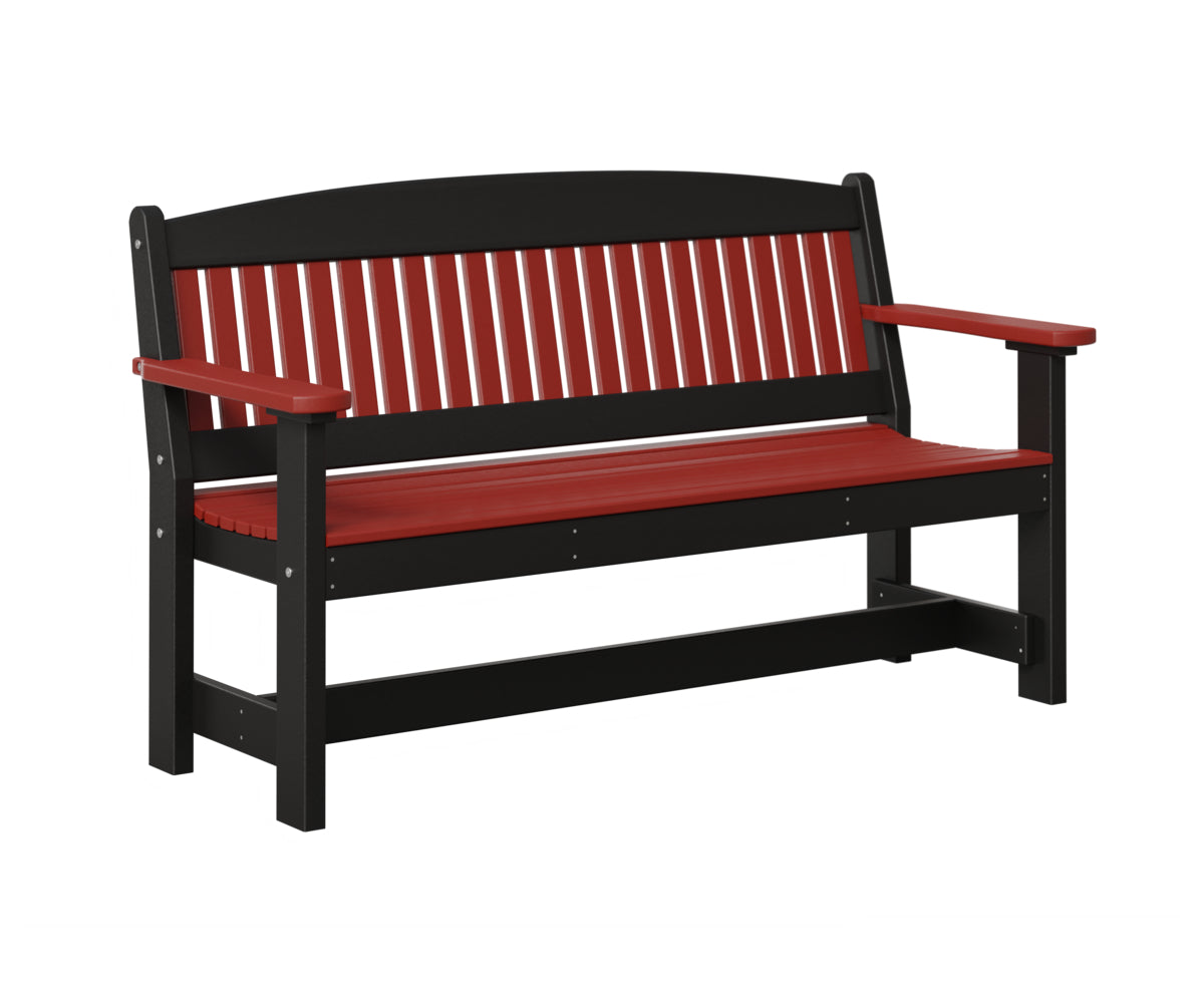 AC79-5ft-Garden-Bench-Red-Black