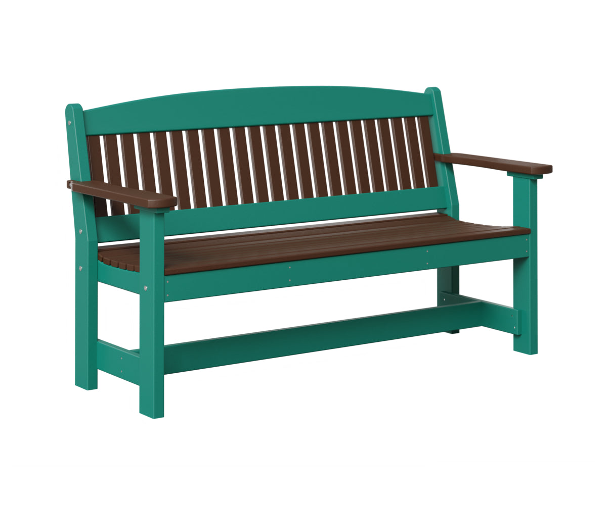 AC79-5ft-Garden-Bench-Tudor-Brown-Aruba-Blue