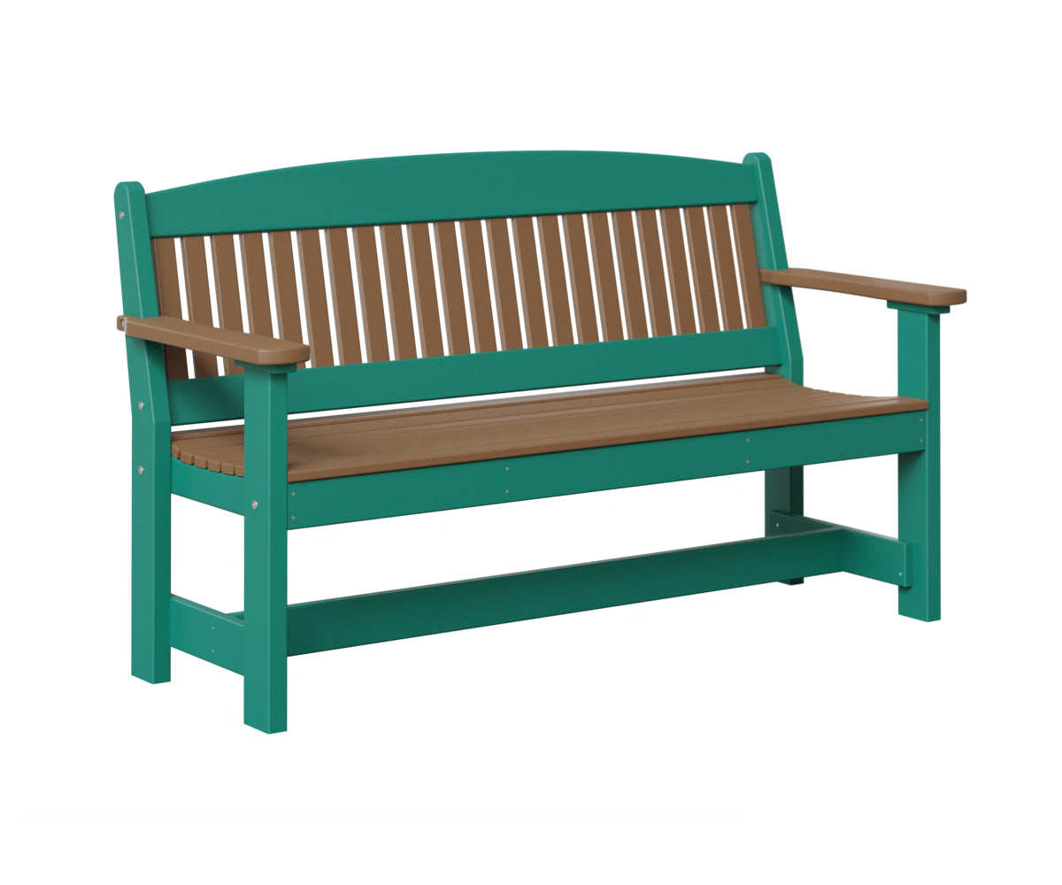 AC79-5ft-Garden-Bench-Weatherwood-Aruba-Blue