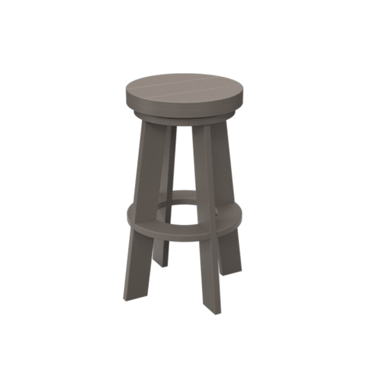Classic Round Swivel Bar Stool-Regular