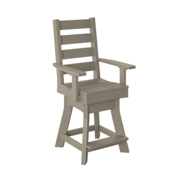 Coastal Swivel Dining Chair-Counter