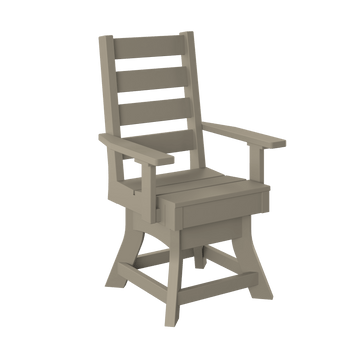 Coastal Swivel Dining Chair-Regular