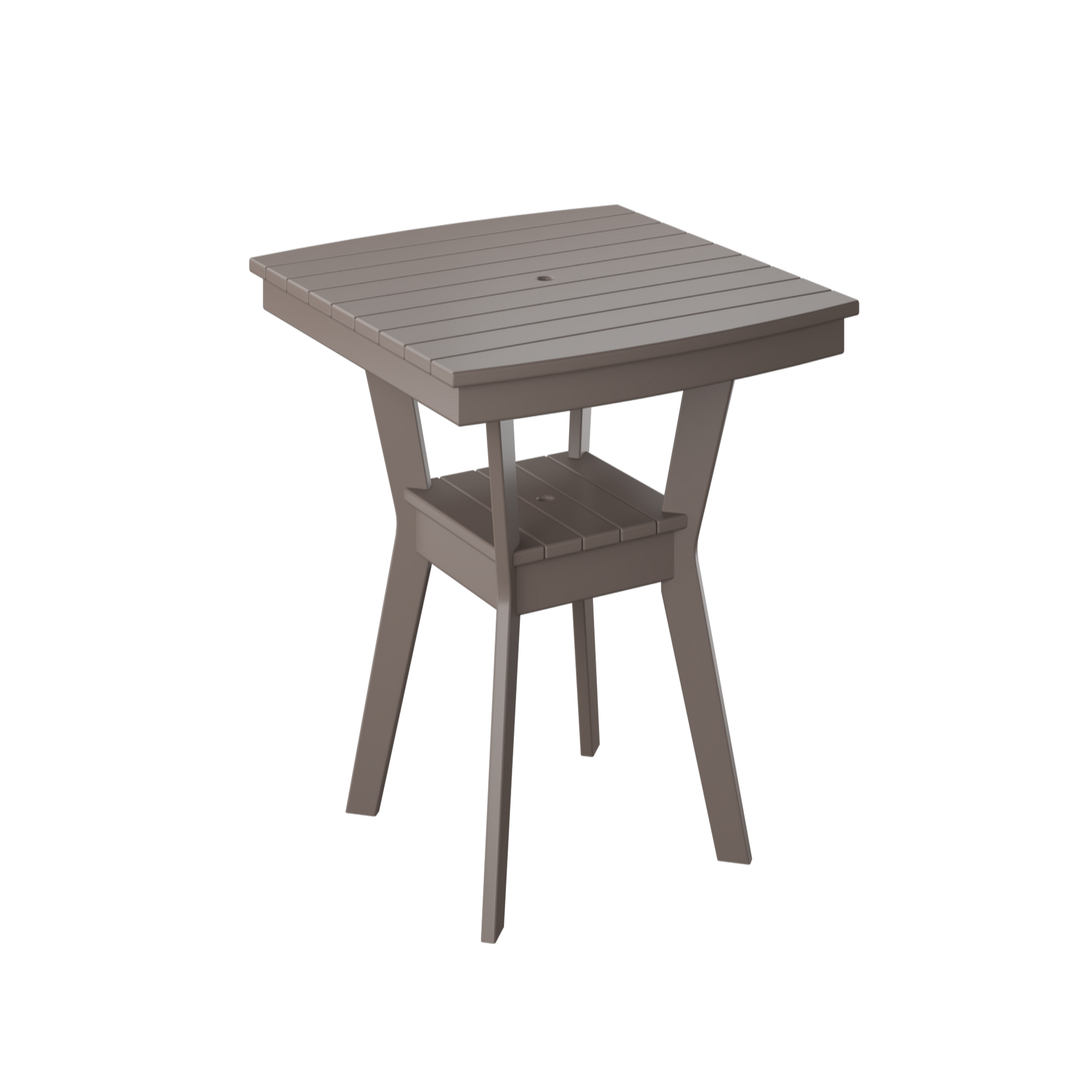 A square Chat Table with bar height, featuring a simple design with four legs.
