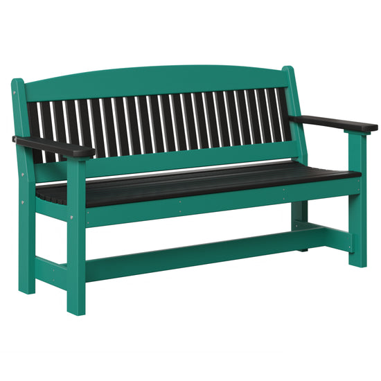 AC79-5ft-Garden-Bench-Black-Aruba-Blue
