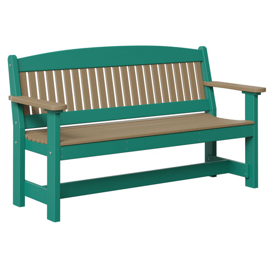 AC79-5ft-Garden-Bench-Caramel-Aruba-Blue