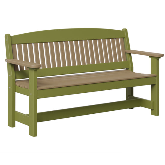 AC79-5ft-Garden-Bench-Caramel-Lime-Green