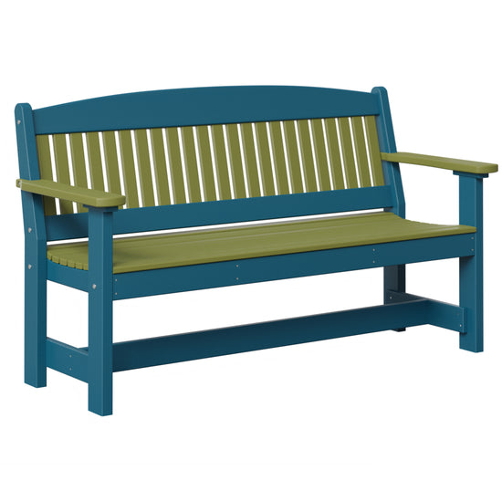 AC79-5ft-Garden-Bench-Lime-Green-Blue