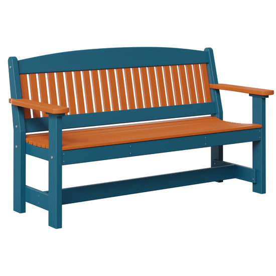 AC79-5ft-Garden-Bench-Orange-Blue