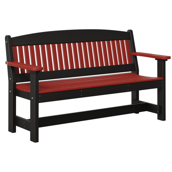 AC79-5ft-Garden-Bench-Red-Black