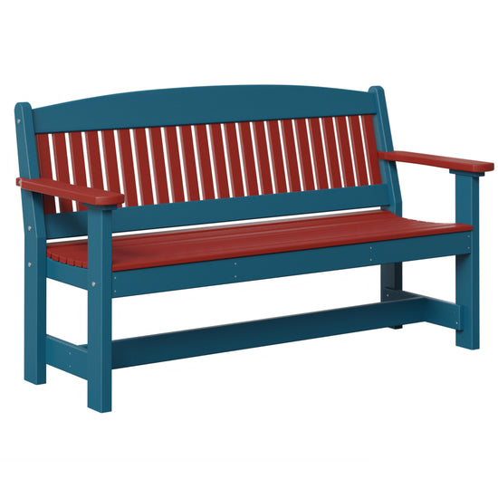 AC79-5ft-Garden-Bench-Red-Blue