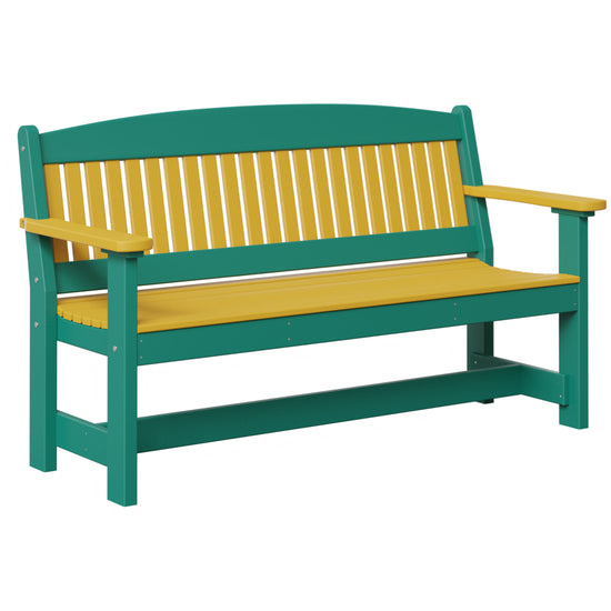 AC79-5ft-Garden-Bench-Yellow-Aruba-Blue