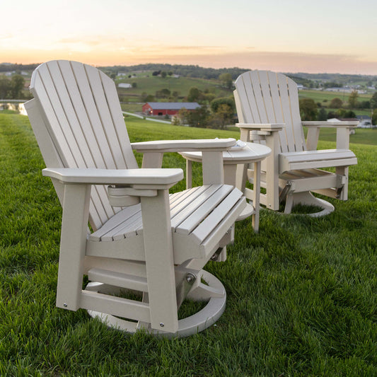 Classic Swivel Adirondack Glider 2’