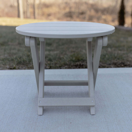 Folding Round End Table